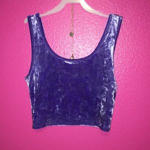 Crushed Velvet Crop Tank
